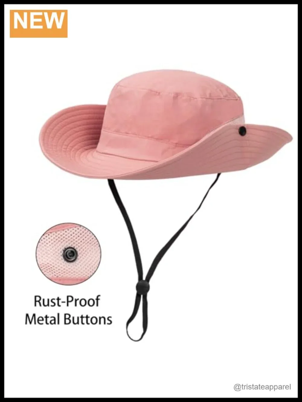 Women's Wide Brim Sun Hat with UV Protection and Adjustable Chin Strap